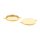 Verbinder mit Fassung für 20 mm Cabochons aus Edelstahl Goldfarben ionenplattiert 2 Stück