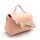 Geschenkverpackung als Tasche aus Kunstleder in Rosa 13 x 7 x 7,5 cm