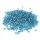 Rocailles Perlen blau mit Silberfolie 3 mm 20 Gramm