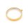 Glasmedaillon aus Edelstahl mit Schraubverschluss zum Befüllen in Goldfarben 45 mm 1 Stück