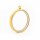 Glasmedaillon aus Edelstahl mit Schraubverschluss zum Befüllen in Goldfarben 45 mm 1 Stück