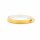 Glasmedaillon aus Edelstahl mit Schraubverschluss zum Befüllen in Goldfarben 45 mm 1 Stück