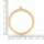 Glasmedaillon aus Edelstahl mit Schraubverschluss zum Befüllen in Goldfarben 45 mm 1 Stück