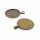 einfache Fassungen für 30 mm Cabochons in antik bronzefarben – 32 x 41 mm, 2 Stück