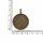 einfache Fassungen für 30 mm Cabochons in antik bronzefarben – 32 x 41 mm, 2 Stück