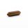 Doppelendiger Tigerauge-Kristall in Bernsteinfarben 30 x 8 mm