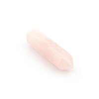 Doppelendiger Rosenquarz-Kristall 30 x 8 mm
