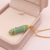 Doppelendiger Aventurin-Kristall 30 x 8 mm