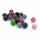 Runde Jade-Perlen in buntem Farbmix – 10 mm, 20 Stück