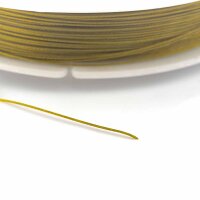 Tigertail ummantelter Stahldraht in Messingfarben 0,45 mm...