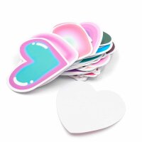 Sticker mit 50 psychedelischen Herzen