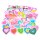 Sticker mit 50 psychedelischen Herzen
