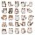 Stickerset mit 100 süßen Katzen