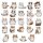 Stickerset mit 100 süßen Katzen