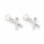 Scherenanhänger aus Messing - 14 x 8 mm, Platinbeschichtung 2 Stück