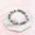 Glasschliffperlen in Grau 8 mm 1 Strang