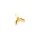 Anhänger aus Messing mit 18K Goldbeschichtung und buntem Zirkoniabesatz 7 x 10 mm