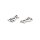 Pinguin Anhänger Edelstahl 201 platinfarben 19 mm 2 Stück