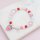 Emaillierte Lampworkperle Erdbeere in Rosa 1 Stück