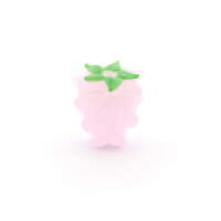 Rosa Lampwork-Perle in Beerenform 15 x 12 mm 1 Stück