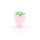 Rosa Lampwork-Perle in Beerenform 15 x 12 mm 1 Stück