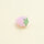 Rosa Lampwork-Perle in Beerenform 15 x 12 mm 1 Stück