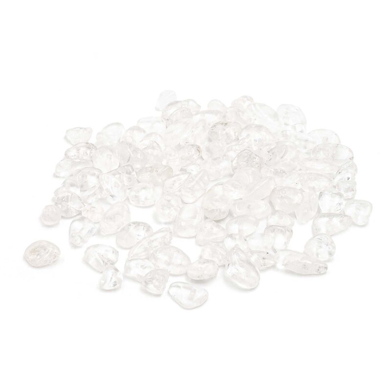 klare Nuggets als Perle aus Bergkristall 8 mm 20 g