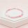 Facettierte Glasperlen in Rosa 4 mm mit Holoeffekt 1 Strang
