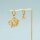 Anhänger Seestern 304 Edelstahl vergoldet 13 mm - PVD Ionenplattiert