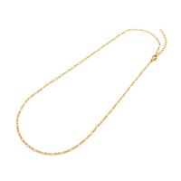 Figarokette Edelstahl 304 goldfarben ionenplattiert 45 cm