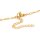 Figarokette Edelstahl 304 goldfarben ionenplattiert 45 cm