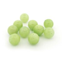Jadeperlen in Grün 12 mm 10 Stück