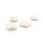 Barock Keshi Perlen oval Muschelfarbe 16 x 12 mm 4 Stück