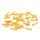 Gedrehte Stiftperlen aus Glas goldfarben 15,5 x 3,5 mm 10 g
