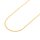 zarte Schlangenkette 0,8 mm aus 304 Edelstahl in Goldfarben ionenplattiert 45 cm