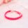 Gewachste Polyesterkordel neonpink 1 mm 10 m Rolle