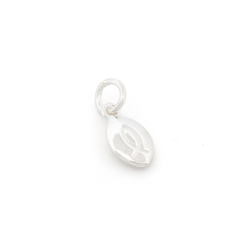 Ichthysanhänger aus 925er Silber 12 x 6 mm 1 Stück