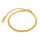 Schlangenarmband aus 304 Edelstahl in 18k Goldbeschichtung ionenplattiert 15 cm 1 Stück
