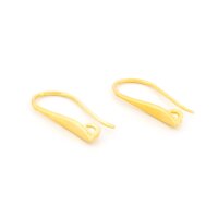 Ohrhaken 20 mm aus 925er Silber in Goldfarben beschichtet...