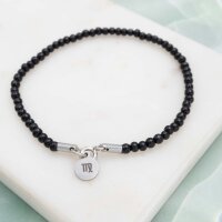runde Glasperlen 3 mm in Schwarz 1 Strang (ca.195 Perlen)