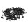 runde Glasperlen 3 mm in Schwarz 1 Strang (ca.195 Perlen)