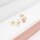 Ohrstecker aus 304 Edelstahl 18k goldbeschichtet für 6 mm Cabochons 6 Stück
