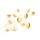 Ohrstecker aus 304 Edelstahl 18k goldbeschichtet für 6 mm Cabochons 6 Stück