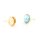 Ohrstecker aus 304 Edelstahl 18k goldbeschichtet für 8 mm Cabochons 6 Stück