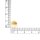 Ohrstecker aus 304 Edelstahl 18k goldbeschichtet für 8 mm Cabochons 6 Stück