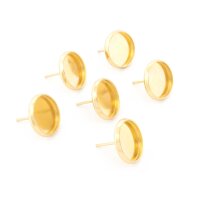 Ohrstecker aus 304 Edelstahl 18k goldbeschichtet für...