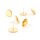 Ohrstecker aus 304 Edelstahl 18k goldbeschichtet für 12 mm Cabochons 6 Stück