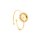 Ringrohling aus 304 Edelstahl goldfarben beschichtet für 6 mm Cabochons