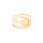 Ringrohling aus 304 Edelstahl mit 14K Goldbeschichtung für 6 mm Cabochons