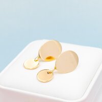 Collierschlaufen aus Messing mit 14K Goldbeschichtung,...
